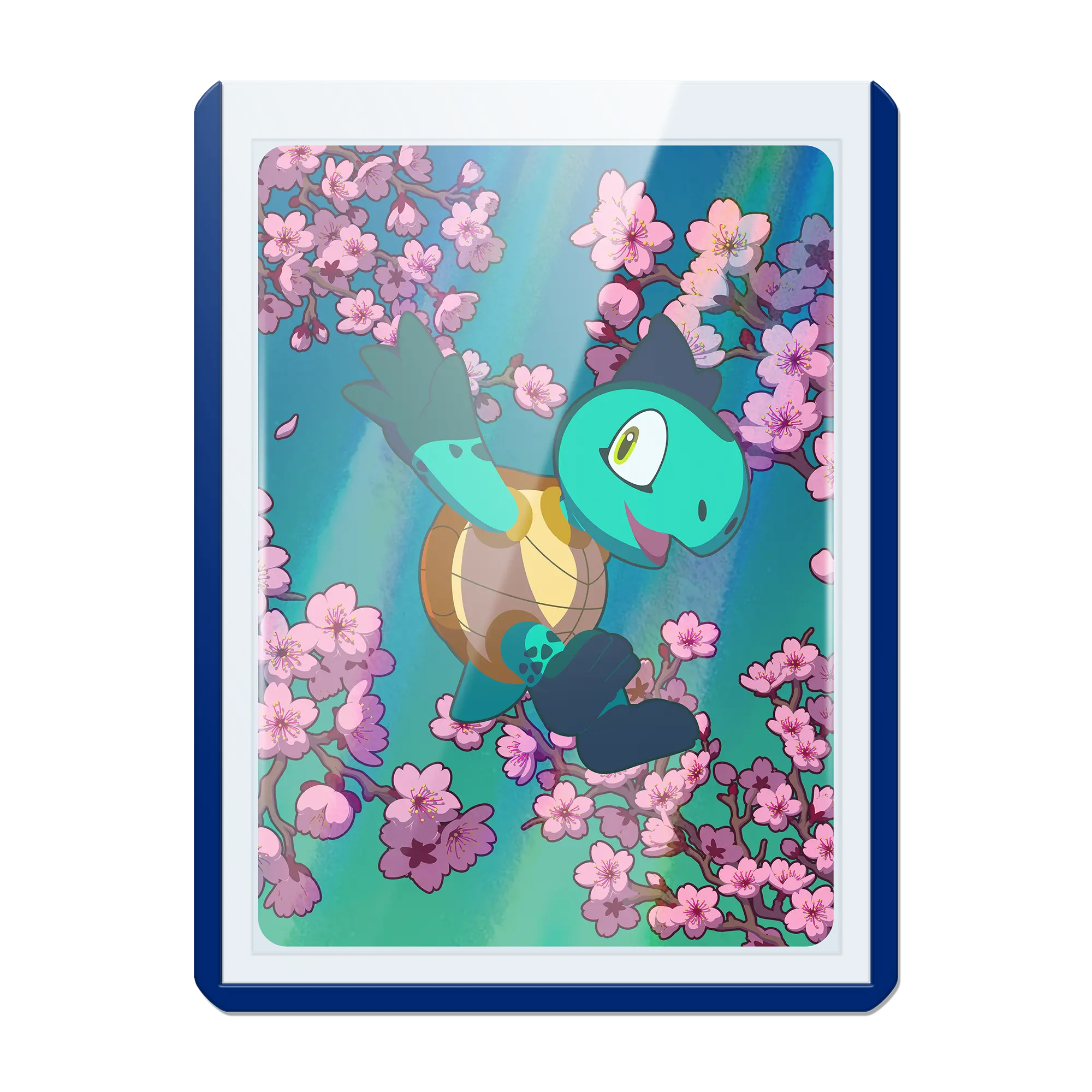 PayaShell Toploader 35pt Blue colored border 30 rigid PVC